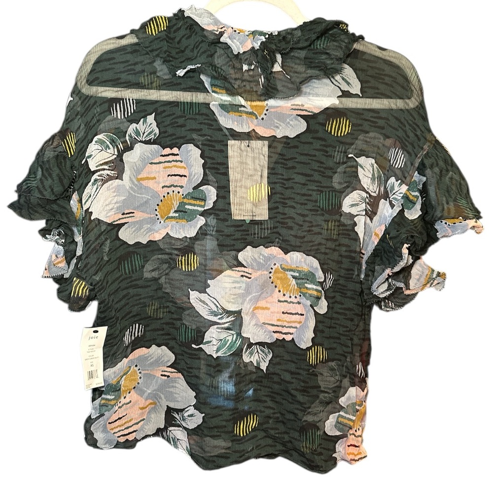 NWT Joie Devon Floral Printed Blouse - Picture 6 of 10